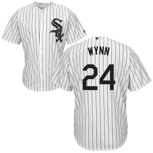 Chicago White Sox #24 Early Wynn White(Black Strip) Home Cool Base Stitched Youth Jersey Youth