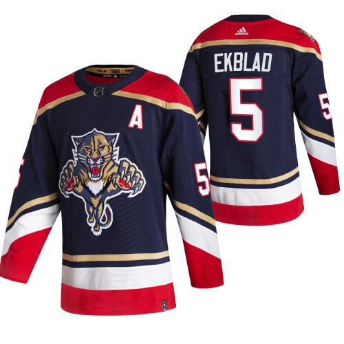 Florida Florida Panthers #5 Aaron Ekblad Black Men's Adidas 2020-21 Reverse Retro Alternate Jersey Men's