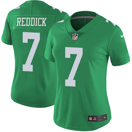 Eagles #7 Haason Reddick Green Women's Stitched Limited Rush Jersey