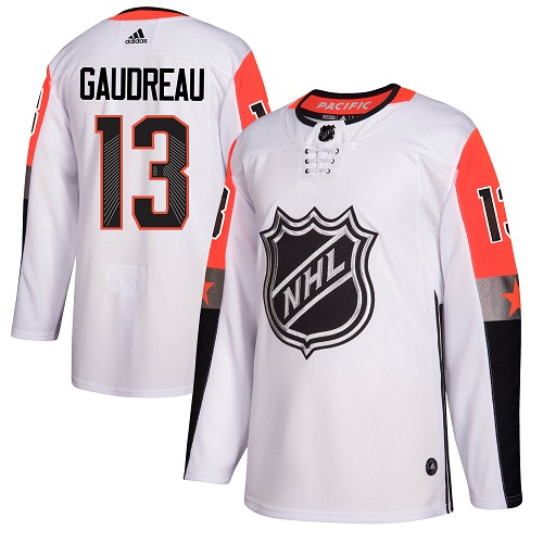 Adidas Calgary Flames #13 Johnny Gaudreau White 2018 All-Star Pacific Division Authentic Stitched Youth Jersey Youth