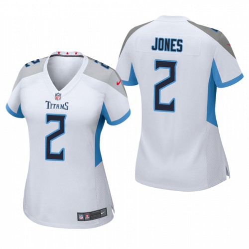 Tennessee Tennessee Titans #2 Julio Jones Women's Game Jersey - White Womens