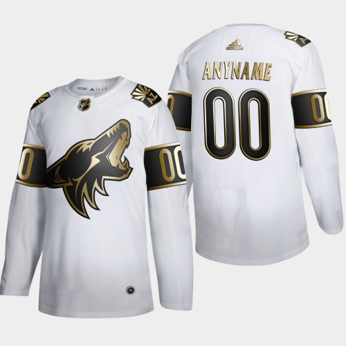 Arizona Coyotes Custom Men's Adidas White Golden Edition Limited Stitched Jersey
