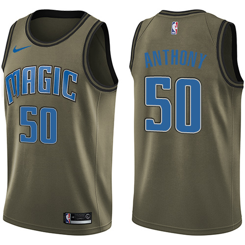 Orlando Magic #50 Cole Anthony Green Salute to Service Youth Swingman Jersey Youth