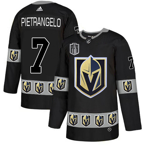 Adidas Golden Knights #7 Alex Pietrangelo Black 2023 Stanley Cup Final Patch Authentic Team Logo Fashion Stitched Jersey