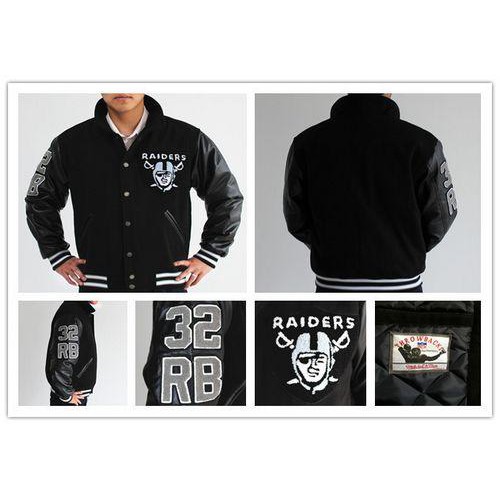 Mitchell And Ness Las Vegas Las Vegas Raiders #32 Marcus Allen Authentic Wool Jacket Men's