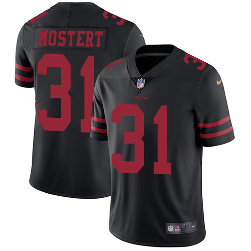 San Francisco 49ers #31 Raheem Mostert Black Alternate Youth Stitched Vapor Untouchable Limited Jersey Youth