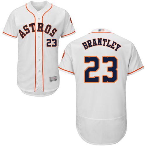 Houston Astros #23 Michael Brantley White Flexbase Authentic Collection Stitched Jersey Men's