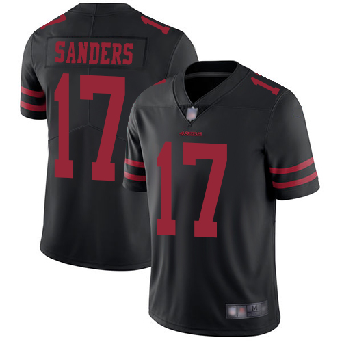 San Francisco 49ers #17 Emmanuel Sanders Black Alternate Youth Stitched Vapor Untouchable Limited Jersey Youth