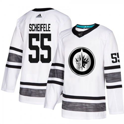 Adidas Winnipeg Jets #55 Mark Scheifele White Authentic 2019 All-Star Stitched Youth Jersey Youth