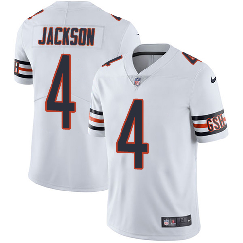 Bears #4 Eddie Jackson White Youth Stitched Vapor Untouchable Limited Jersey