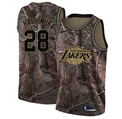 Lakers #28 Rui Hachimura Camo Swingman Realtree Collection Jersey