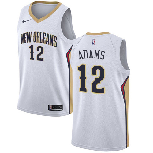 New Orleans Pelicans #12 Steven Adams White Youth Swingman Association Edition Jersey Youth