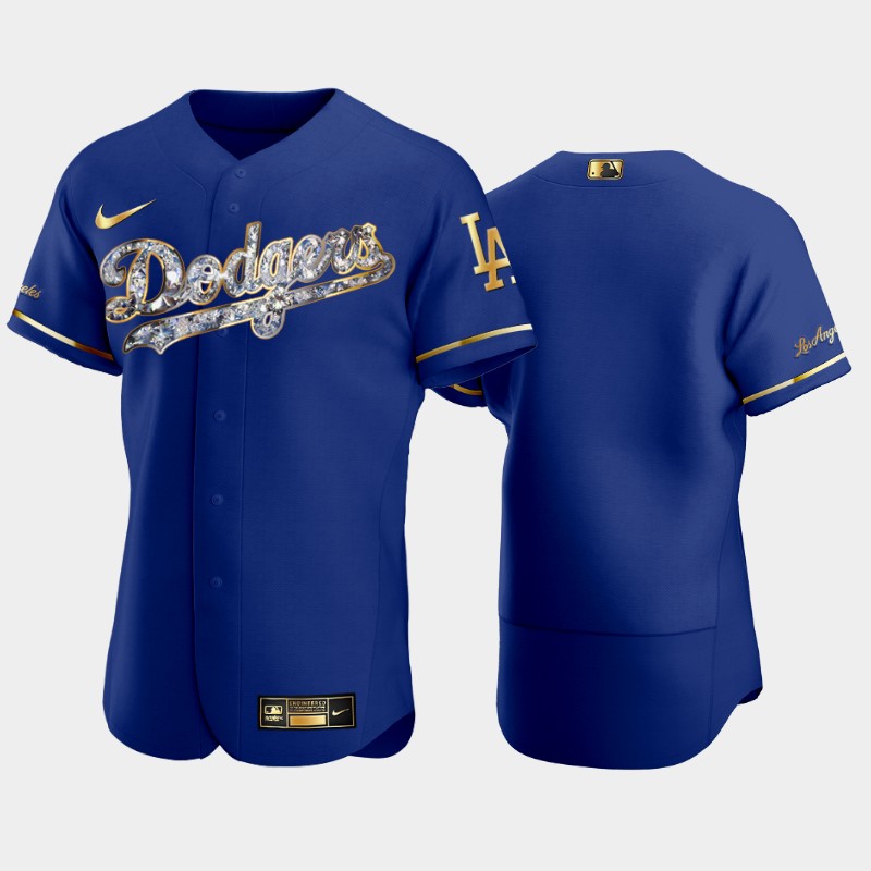 Los Angeles Dodgers Blank Men's Diamond Edition Jersey - Royal