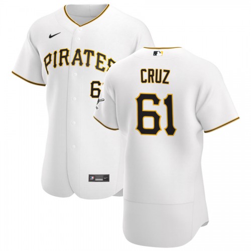 Pittsburgh Pittsburgh Pirates #61 Oneil Cruz Men's White Home 2020 Authentic Player Jersey Men's