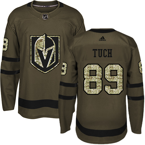 Adidas Golden Vegas Golden Knights #89 Alex Tuch Green Salute to Service Stitched Youth Jersey Youth
