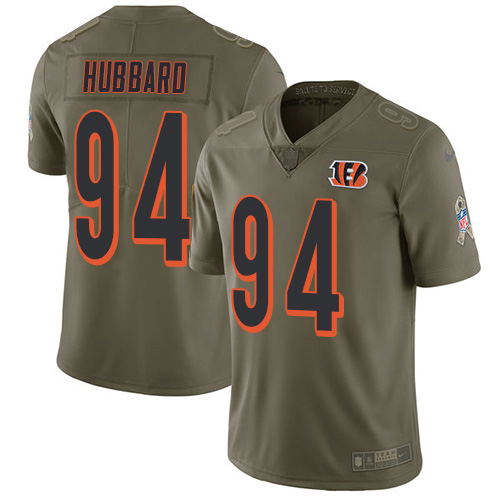 Bengals #94 Sam Hubbard Olive Youth Stitched Limited 2017 Salute To Service Jersey