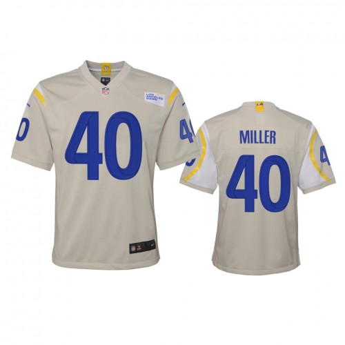 Los Angeles Los Angeles Rams #40 Von Miller Youth Game Jersey - Bone Youth