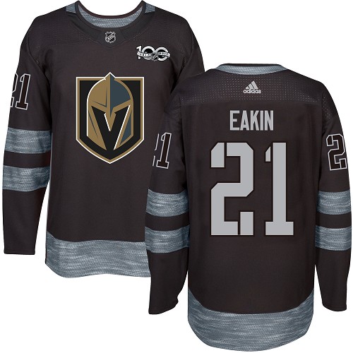 Adidas Golden Vegas Golden Knights #21 Cody Eakin Black 1917-2017 100th Anniversary Stitched Jersey Men's