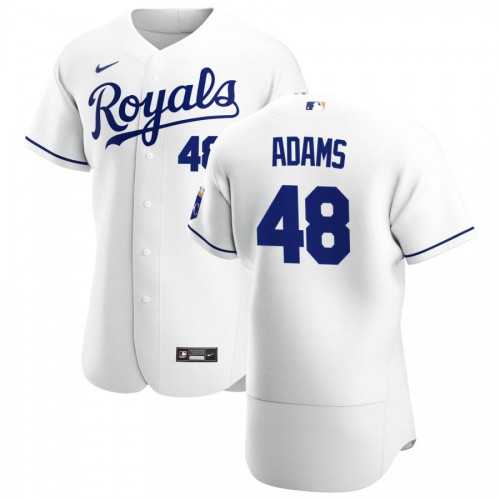 Kansas City Kansas City Royals #48 Chance Adams Men's White Home 2020 Authentic Player Jersey Men's