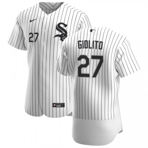 Chicago Chicago White Sox #27 Lucas Giolito Men's White Home 2020 Authentic Player Jersey Men's