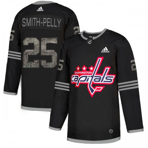 Adidas Washington Capitals #25 Devante Smith-Pelly Black Authentic Classic Stitched Jersey Men's