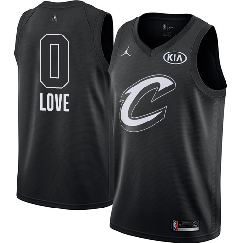 Cleveland Cavaliers #0 Kevin Love Black Jordan Swingman 2018 All-Star Game Jersey Mens