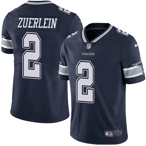 Dallas Cowboys #2 Greg Zuerlein Navy Blue Team Color Youth Stitched Vapor Untouchable Limited Jersey Youth