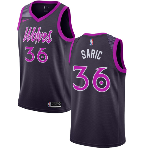 Minnesota Timberwolves #36 Dario Saric Purple Swingman City Edition 2018/19 Jersey Mens