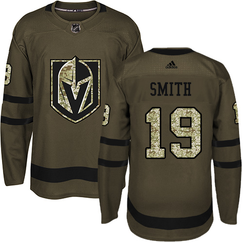 Adidas Golden Vegas Golden Knights #19 Reilly Smith Green Salute to Service Stitched Jersey Men's