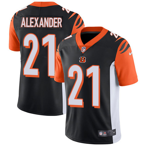 Cincinnati Bengals #21 Mackensie Alexander Black Team Color Men's Stitched Vapor Untouchable Limited Jersey Men's