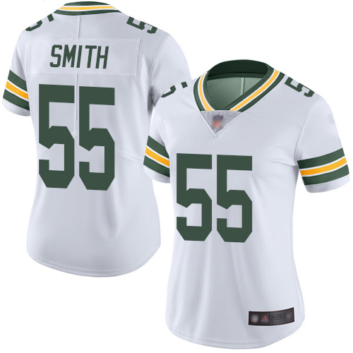 Green Bay Packers #55 Za'Darius Smith White Women's Stitched Vapor Untouchable Limited Jersey Womens