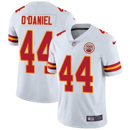 Kansas City Chiefs #44 Dorian O'Daniel White Men's Stitched Vapor Untouchable Limited Jersey Men's