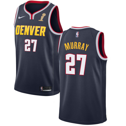Nuggets #27 Jamal Murray Navy Youth 2023 Finals Champions Swingman Icon Edition Jersey