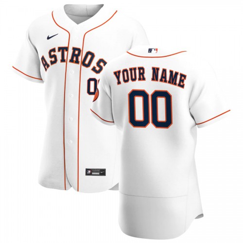 Houston Astros Custom Men's White Home 2020 Authentic Player Jersey