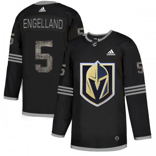 Adidas Golden Vegas Golden Knights #5 Deryk Engelland Black Authentic Classic Stitched Jersey Men's