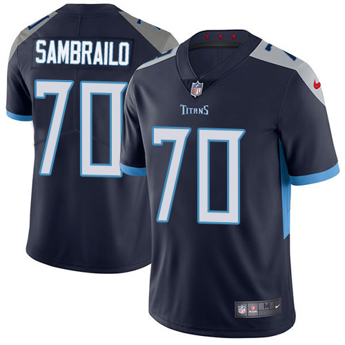 Tennessee Titans #70 Ty Sambrailo Navy Blue Team Color Youth Stitched Vapor Untouchable Limited Jersey Youth