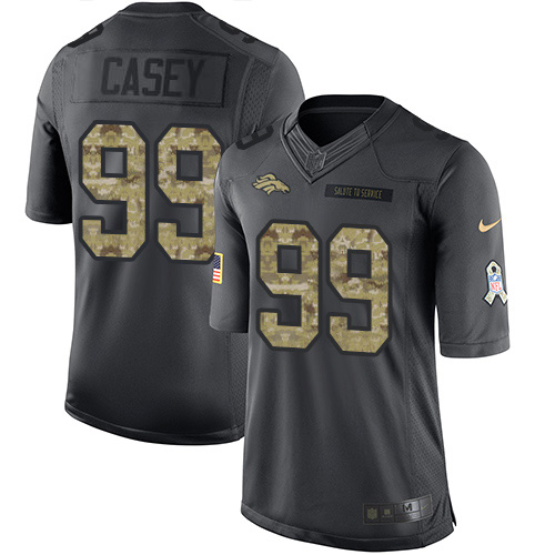 Denver Broncos #99 Jurrell Casey Black Youth Stitched Limited 2016 Salute to Service Jersey Youth