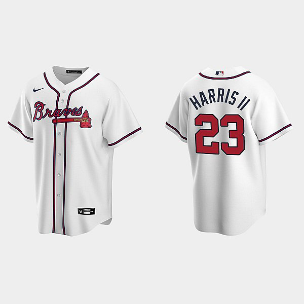 Men's Youth Women's Atlanta Braves #23 Michael Harris II Cool Base Home Jersey - White