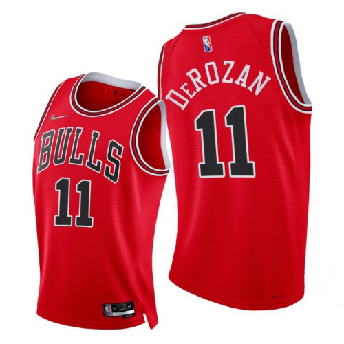 Chicago Bulls #11 Demar Derozan Womens 2021-22 75th Diamond Anniversary Jersey Red Womens