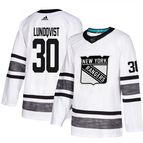 Adidas New York Rangers #30 Henrik Lundqvist White Authentic 2019 All-Star Stitched Youth Jersey Youth