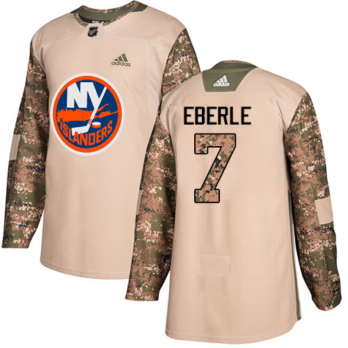 Adidas New York Islanders #7 Jordan Eberle Camo Authentic 2017 Veterans Day Stitched Youth Jersey Youth