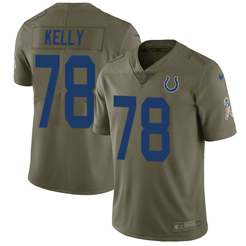 Indianapolis Colts #78 Ryan Kelly Olive Youth Stitched Limited 2017 Salute to Service Jersey Youth