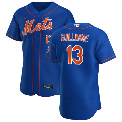 New York New York Mets #13 Luis Guillorme Men's Royal Alternate 2020 Authentic Player Jersey Men's
