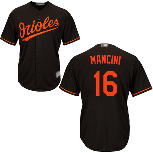 Baltimore Orioles #16 Trey Mancini Black New Cool Base Stitched Jersey Men's
