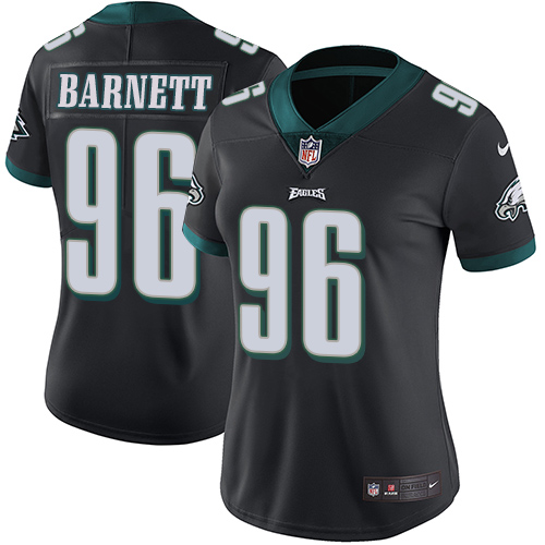 Philadelphia Eagles #96 Derek Barnett Black Alternate Women's Stitched Vapor Untouchable Limited Jersey Womens