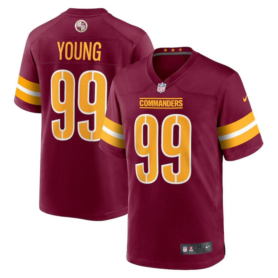 Washington Commanders #99 Chase Young Burgundy Men's Game Jersey
