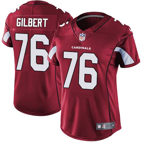 Arizona Cardinals #76 Marcus Gilbert Red Team Color Women's Stitched Vapor Untouchable Limited Jersey Womens
