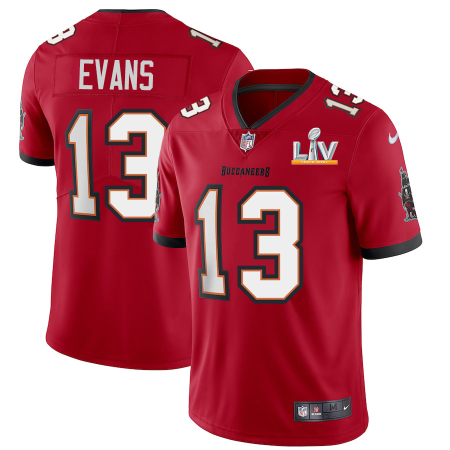 Tampa Bay Buccaneers #13 Mike Evans Youth Super Bowl LV Bound Red Vapor Limited Jersey