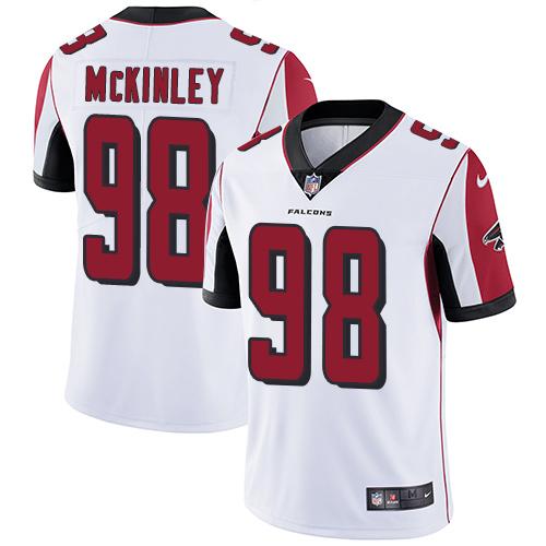 Atlanta Falcons #98 Takkarist McKinley White Youth Stitched Vapor Untouchable Limited Jersey Youth