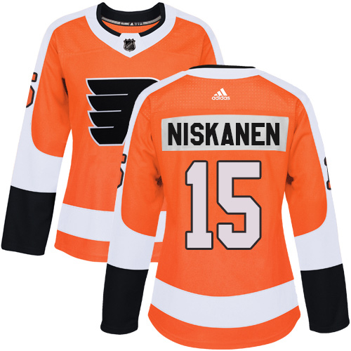 Adidas Philadelphia Flyers #15 Matt Niskanen Orange Home Authentic Women's Stitched Jersey Womens